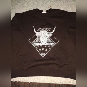 Ariat Women's Dark Brown Graphic Crewneck Sweater